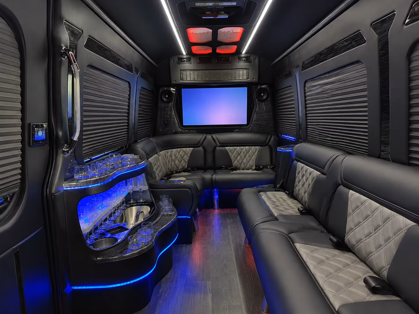 Beaumont Airport Shuttle & Transportation party bus exterior
