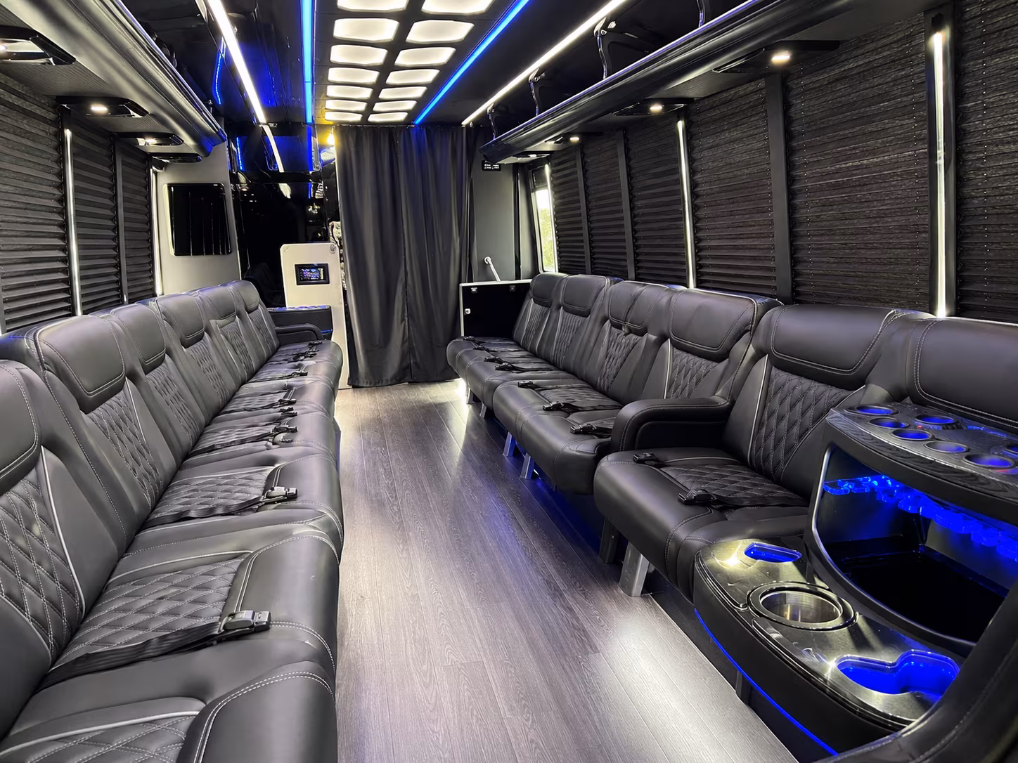 Beaumont Concert & Music Festival Transportation party bus exterior