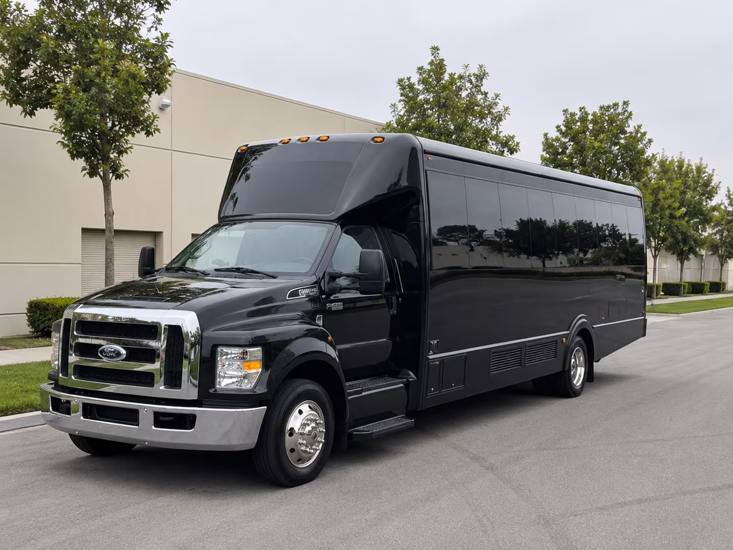 Beaumont Private Event Transportation party bus exterior