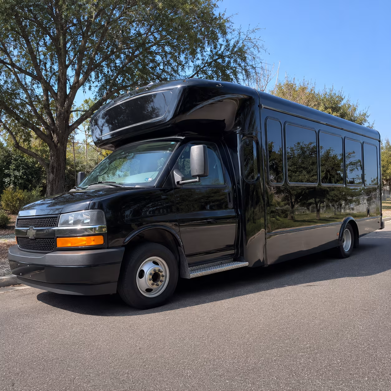 Beaumont Private Event Transportation party bus interior