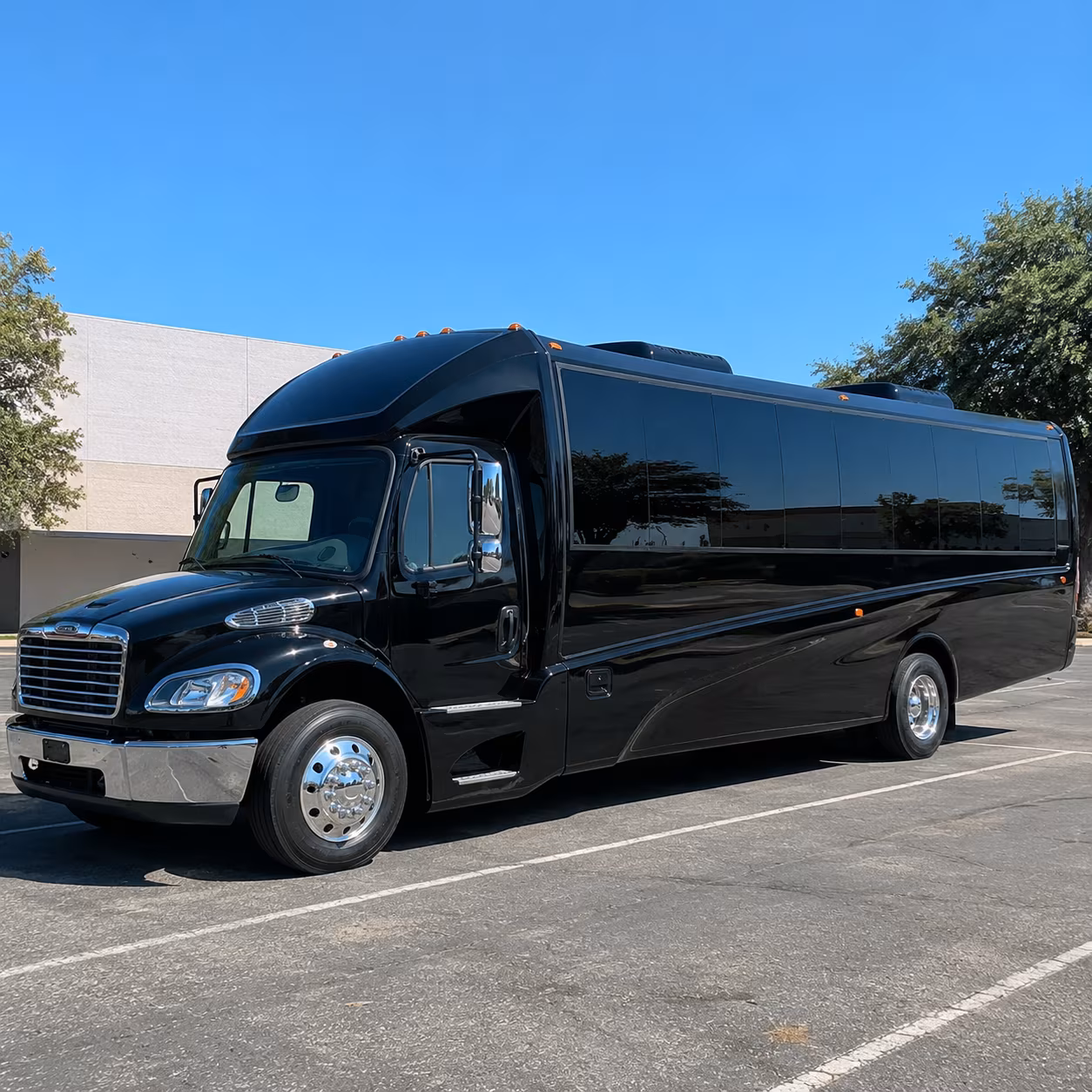 Beaumont School Event Transportation party bus exterior