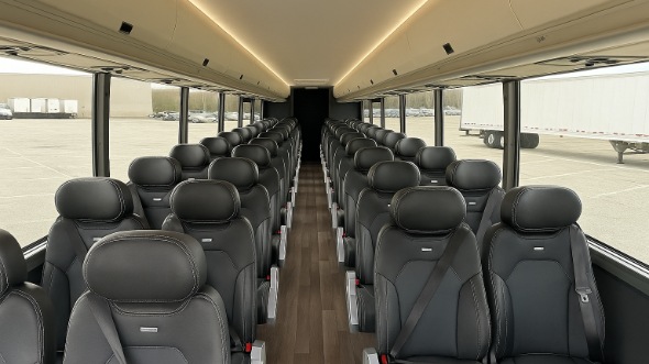 Interior of Charter Bus Company Beaumont's 25 Passenger Minibus in Beaumont