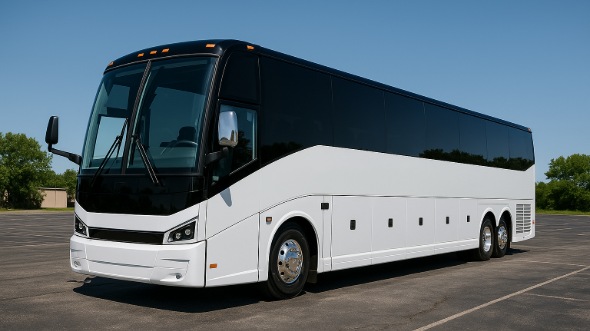 Exterior of Charter Bus Company Pasadena's 40 Passenger Party Bus in Pasadena