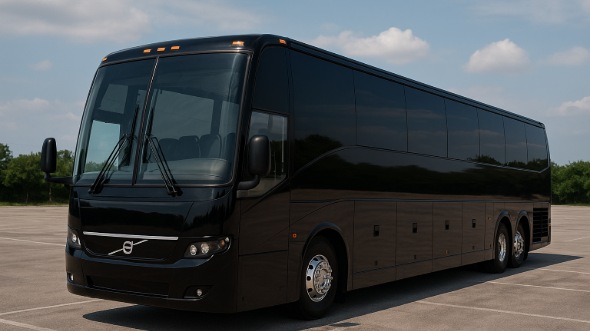 Exterior of Charter Bus Company Sugar Land's 40 Passenger Party Bus in Sugar Land
