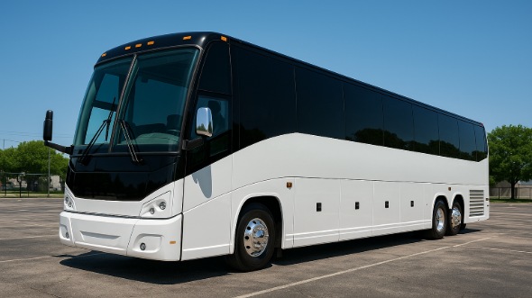 Exterior of Charter Bus Company Beaumont's 48 Passenger Charter Bus in Beaumont