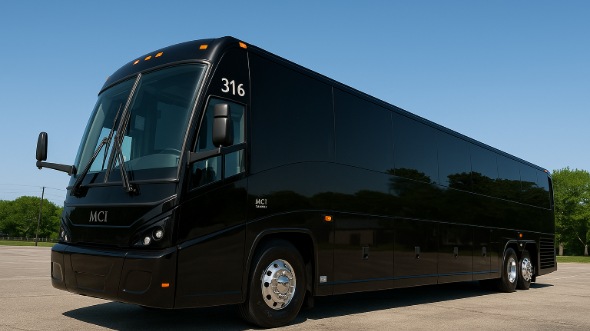 Exterior of Charter Bus Company Galveston's 50 Passenger Party Bus in Galveston