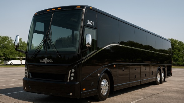 Exterior of Charter Bus Company Beaumont's 54 Passenger Charter Bus in Beaumont