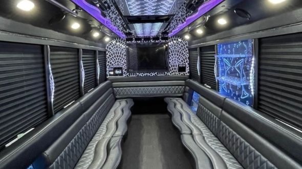 beaumont 25 passenger party bus rental